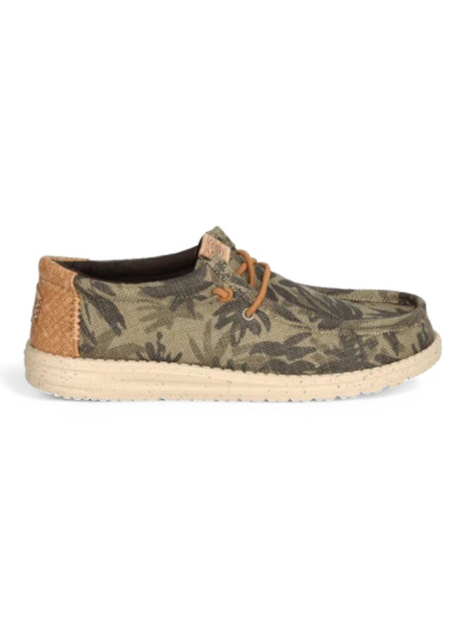 HEYDUDE Wally Palm Jute Burnt Olive/Ginger Brown