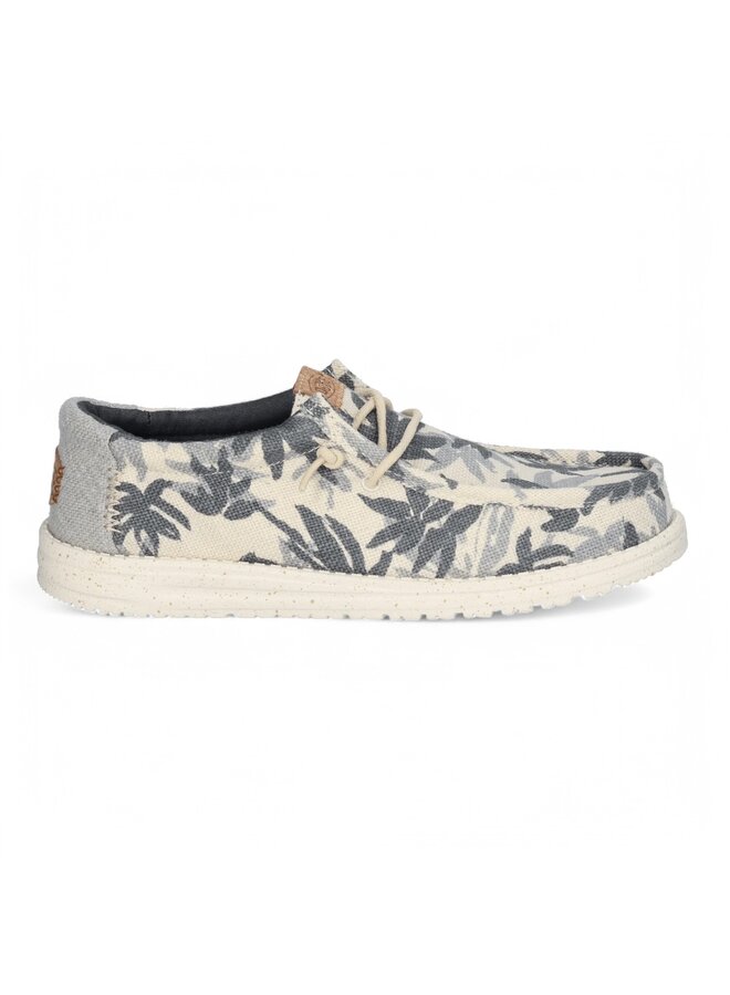 HEYDUDE Wally Palm Jute Egret/Cloud Blue