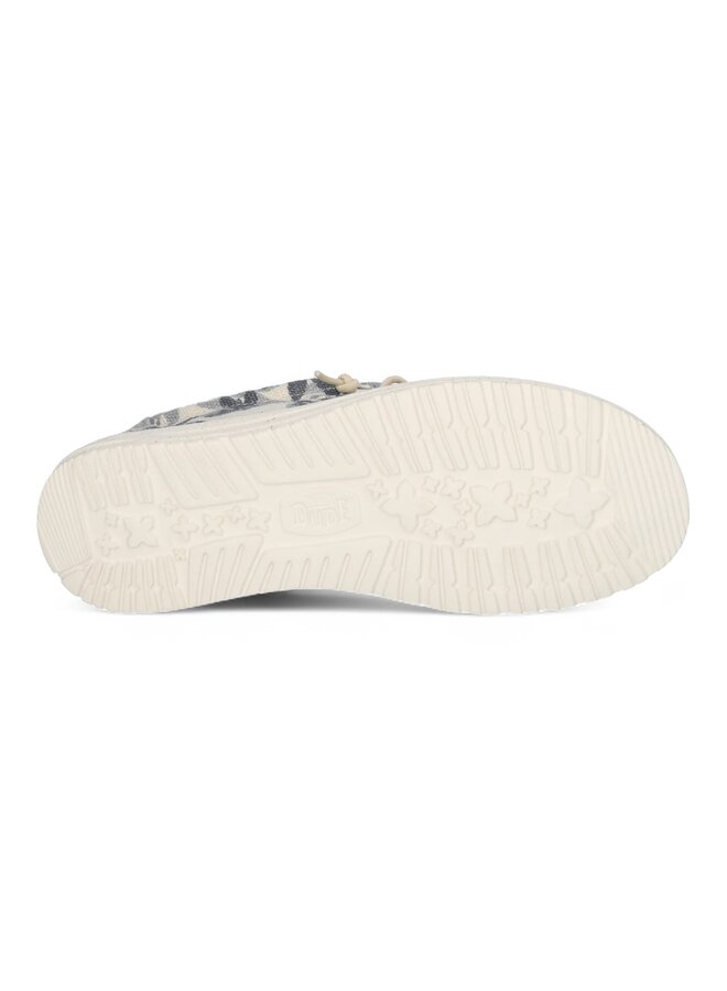 HEYDUDE Wally Palm Jute Egret/Cloud Blue