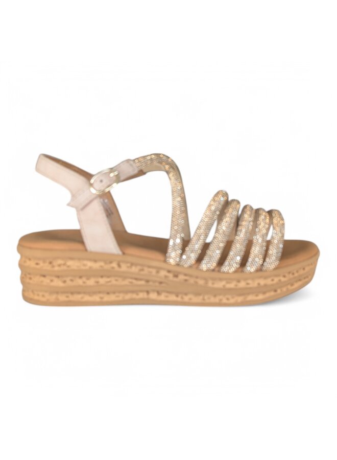 Gabor 84.555.82  Strass HT/Samtchev - Platino/Oak