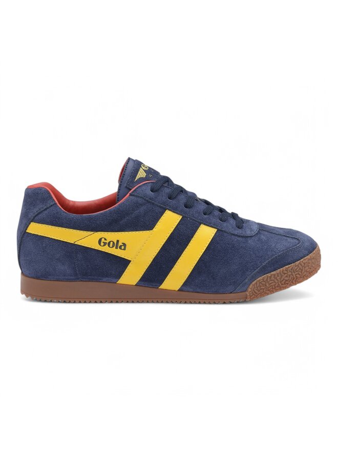 Gola CMA192PY Harrier Suede Navy/Sun/Red
