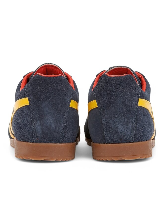 Gola CMA192PY Harrier Suede Navy/Sun/Red