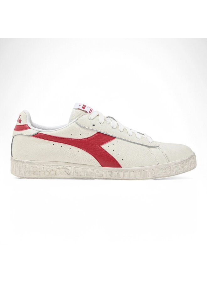 Diadora game L Low waxed white red pepper