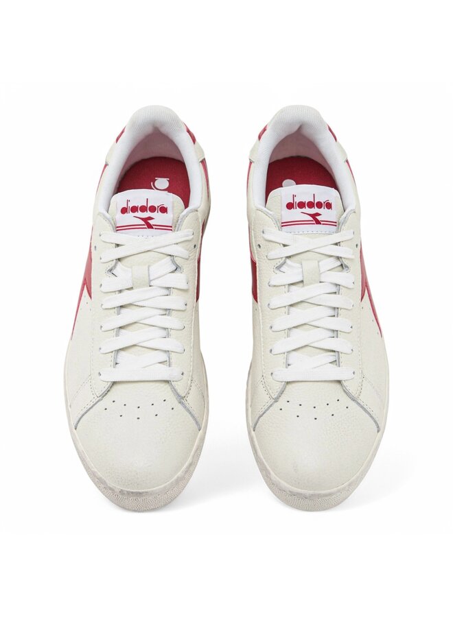 Diadora game L Low waxed white red pepper