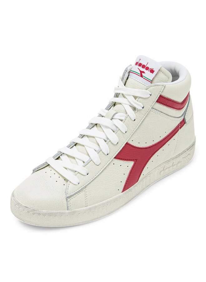 Diadora Game L High Waxed white/red pepper