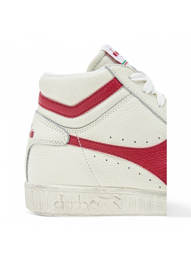 Diadora Game L High Waxed white/red pepper