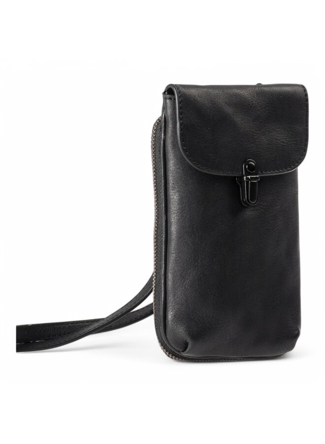 Aunts & Uncles 40478-0  Mrs. Lemon Twist Phonebag Black Smoke