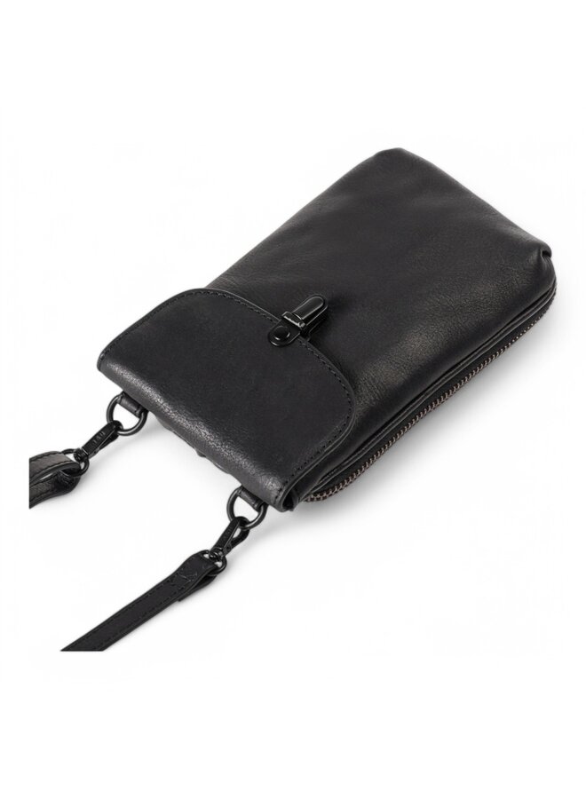 Aunts & Uncles 40478-0  Mrs. Lemon Twist Phonebag Black Smoke