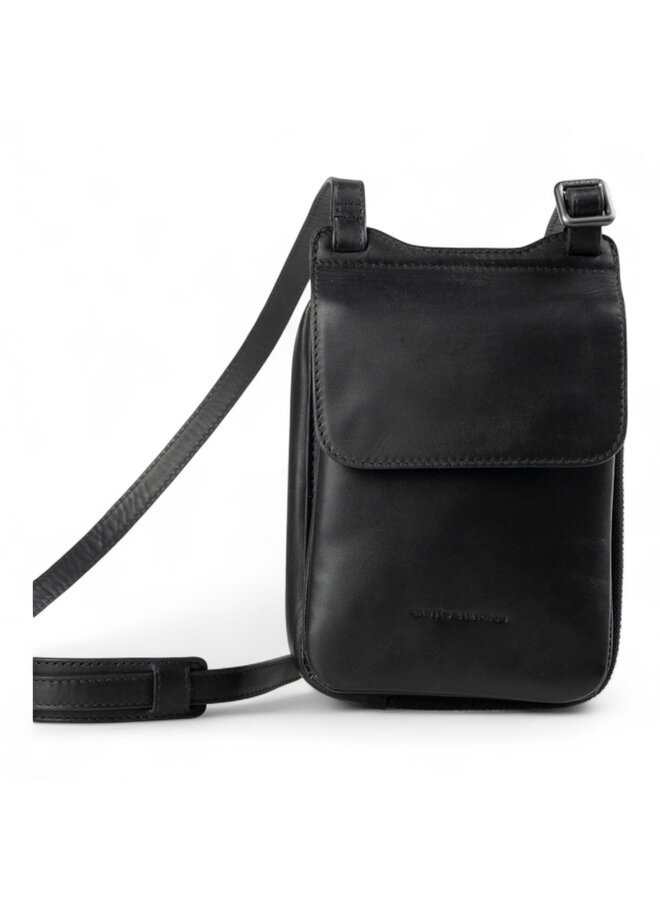Aunts & Uncles 20044-0 Tulip Phonebag Jet Black