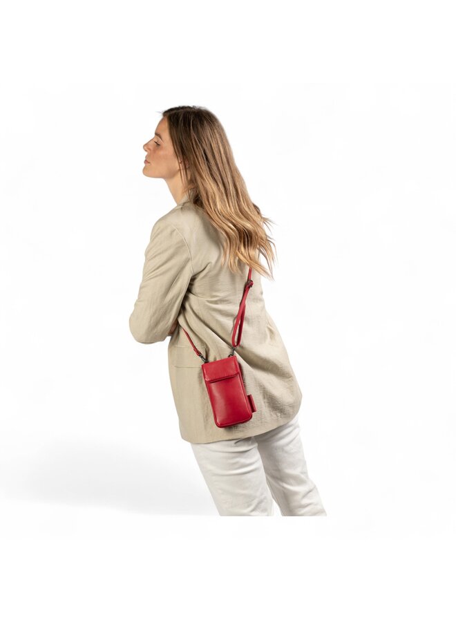 Aunts & Uncles 20021-46 Cloudberry Phone Bag Crimson Red