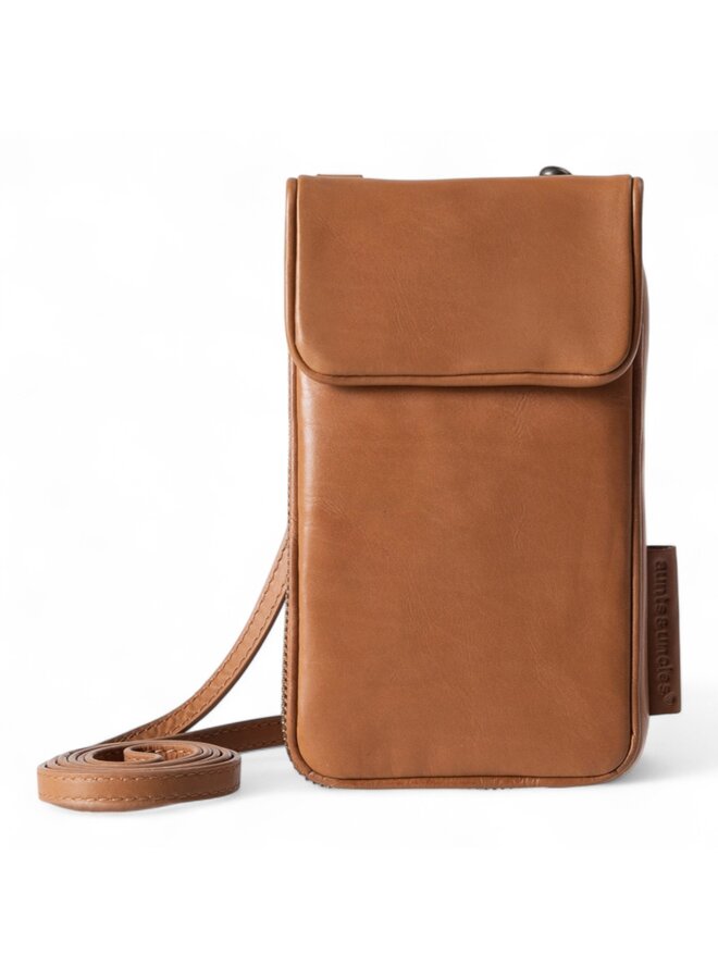 Aunts & Uncles 20021-1 Cloudberry Phone Bag Cognac