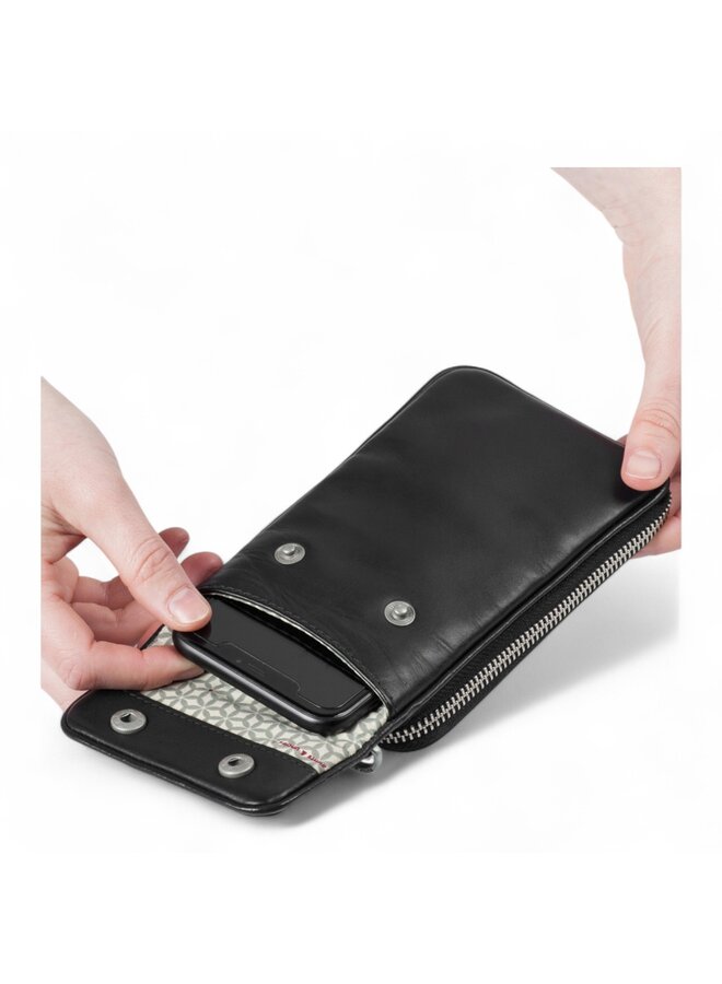 Aunts & Uncles 20021-0 Cloudberry Phone Bag Jet Black