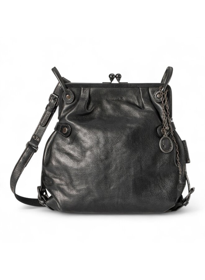 Aunts & Uncles Mrs. TeaCake/BS Crossover Bag - Clip Black Smoke