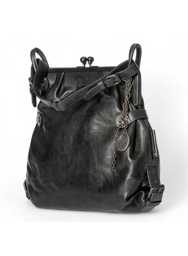 Aunts & Uncles Mrs. TeaCake/BS Crossover Bag - Clip Black Smoke