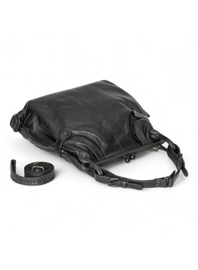 Aunts & Uncles Mrs. TeaCake/BS Crossover Bag - Clip Black Smoke