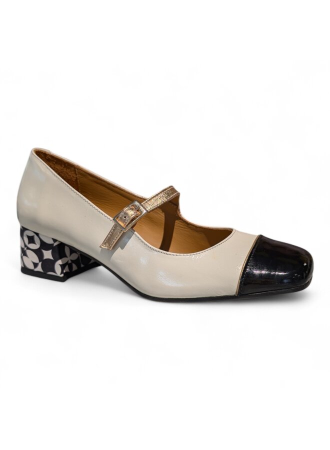Nemonic 2234 Zaparo Charol Negro/Beig/Ivory Celine
