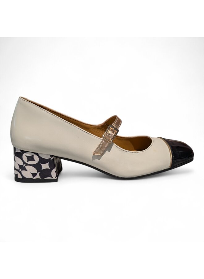 Nemonic 2234 Zaparo Charol Negro/Beig/Ivory Celine