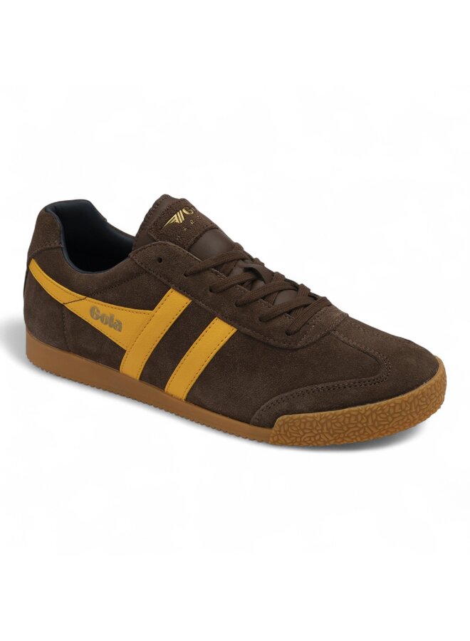 Gola Harrier Suede Coffee/Sun/Navy