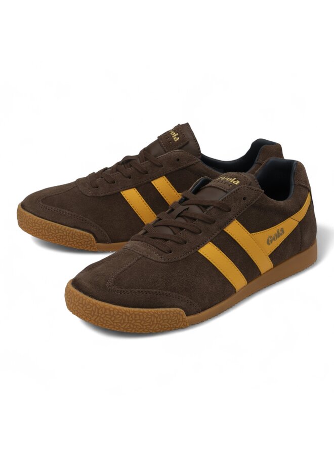 Gola Harrier Suede Coffee/Sun/Navy