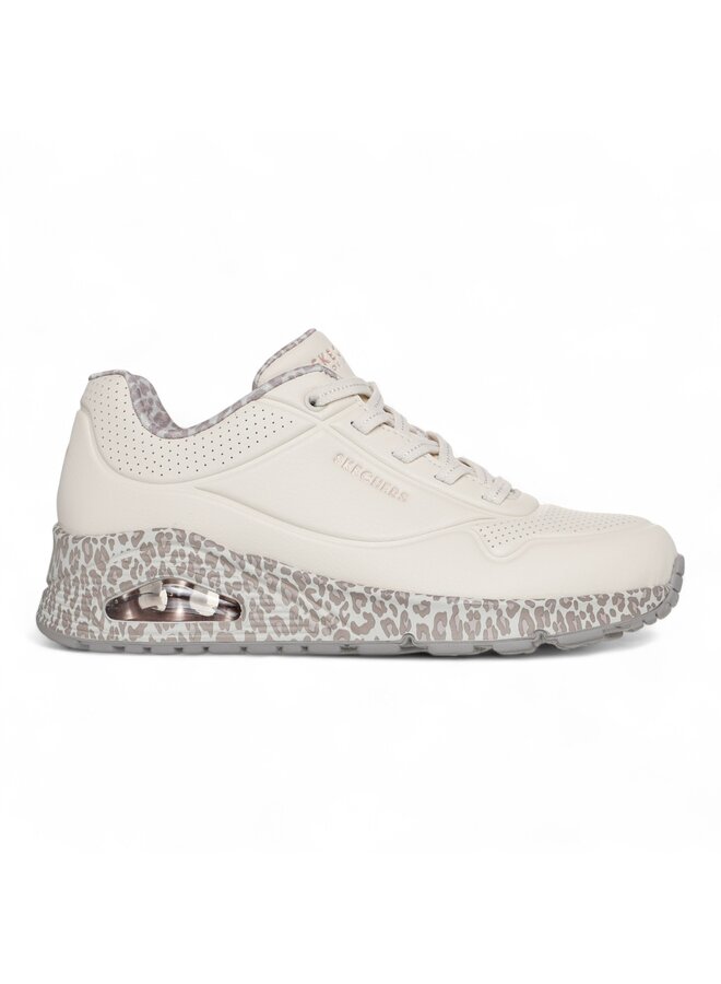Skechers 155412 Uno Safari Time White/Leopard