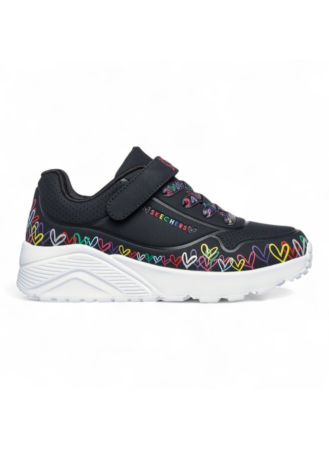Skechers 314091L/BKMT Uno Lite - Heart Craze