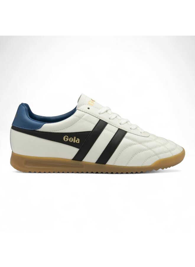 Gola CMB785WX Stadia Leather White/Black/Marine Blue/Gum