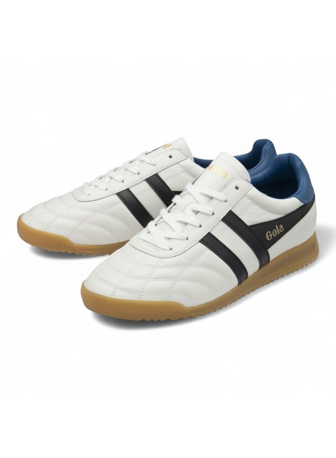Gola CMB785WX Stadia Leather White/Black/Marine Blue/Gum