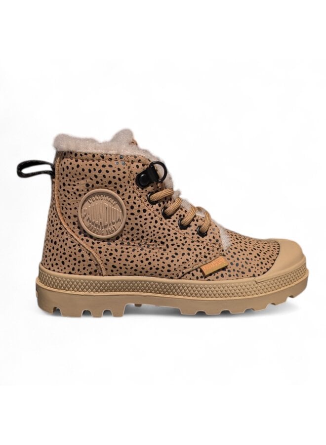Palladium Pampa Zip Dear Brwn Aop Safari