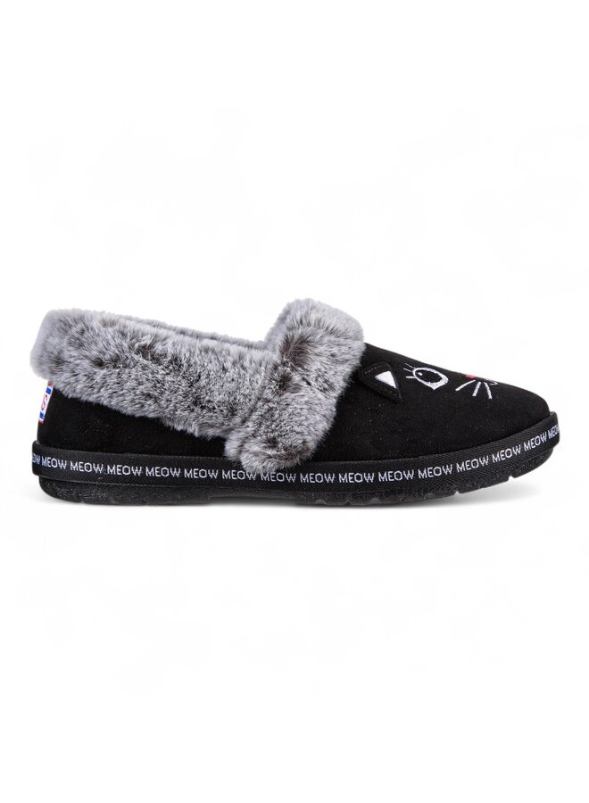 Skechers 33355 Bobs Too Cozy-Meow Pajamas Black