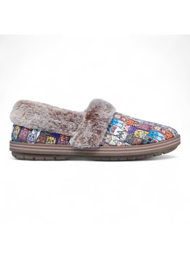 Skechers 33347 Bobs Too Cozy-Chic Cat Multi