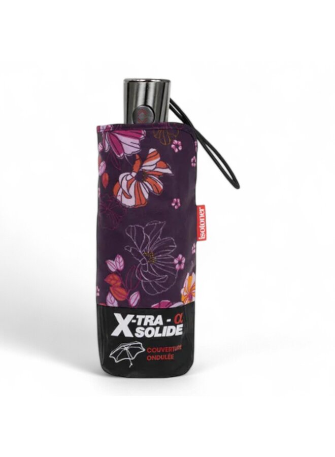 Isotoner 09415 Fleurs Aubergine