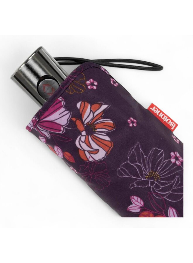 Isotoner 09415 Fleurs Aubergine