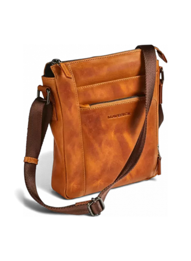 Maverick MAV-NM-809-25 New Men Leather Shoulder Bag Small