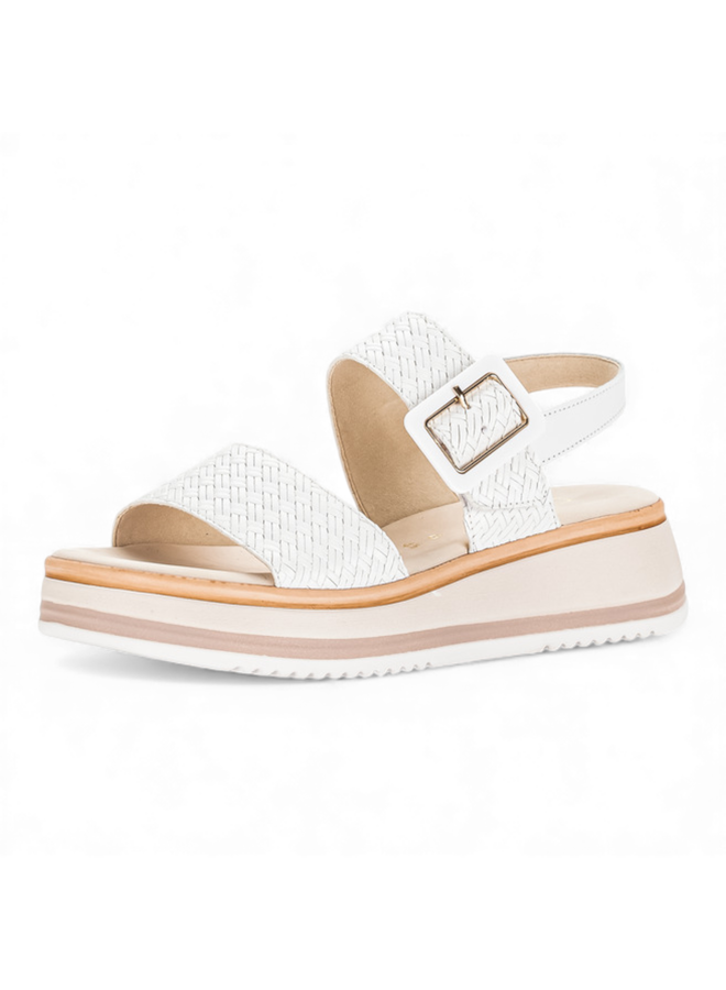 Gabor 82.744.60 Flecht Twist/Nappa Weiss