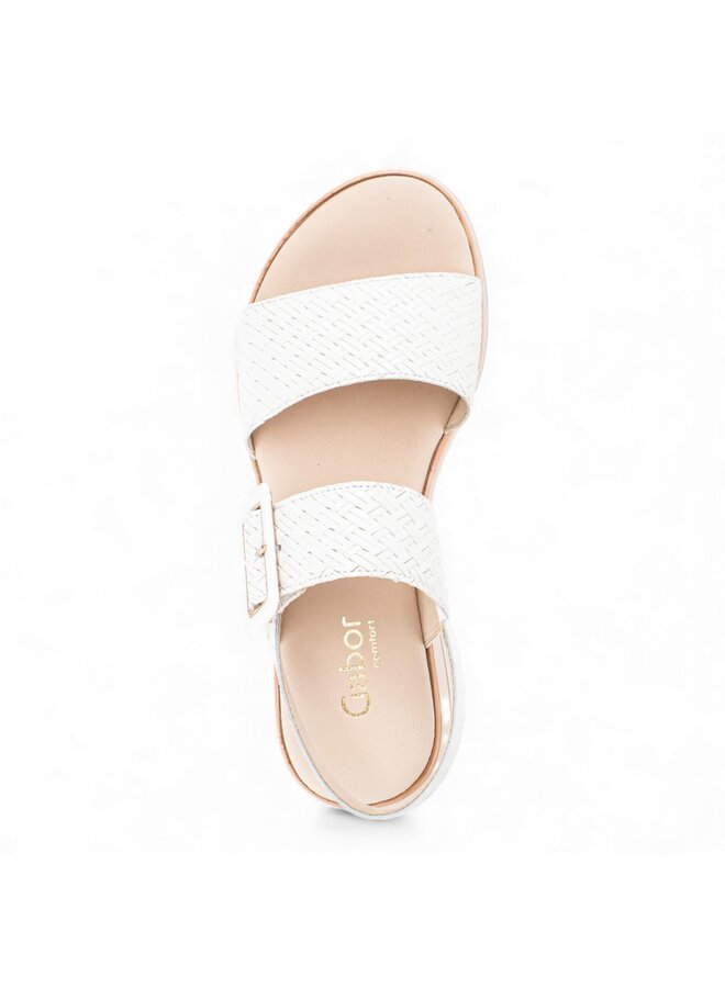 Gabor 82.744.60 Flecht Twist/Nappa Weiss