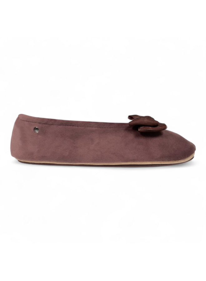 Isotoner ballerina pantoffels 97381 Taupe