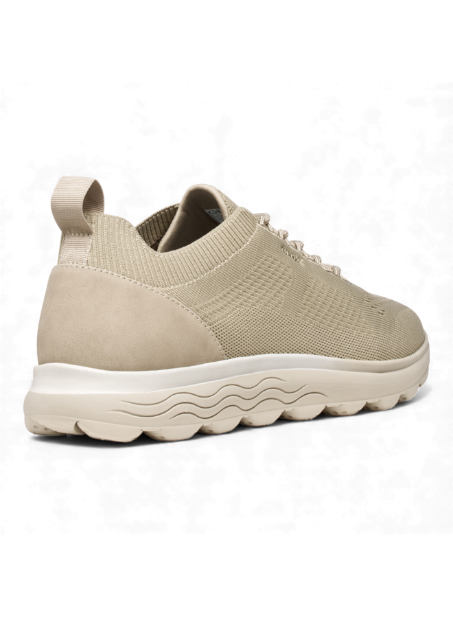 Geox U15BYA Spherica Knitted Text Sand Man Sneakers