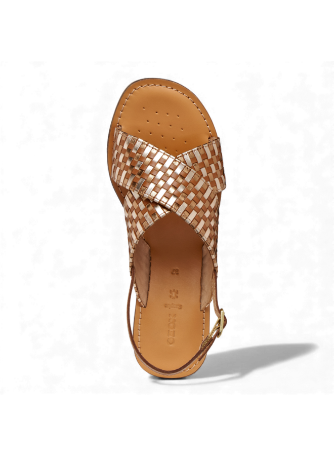 Geox D65YMN Maddalusiac Camel Bronze Woman Sandals