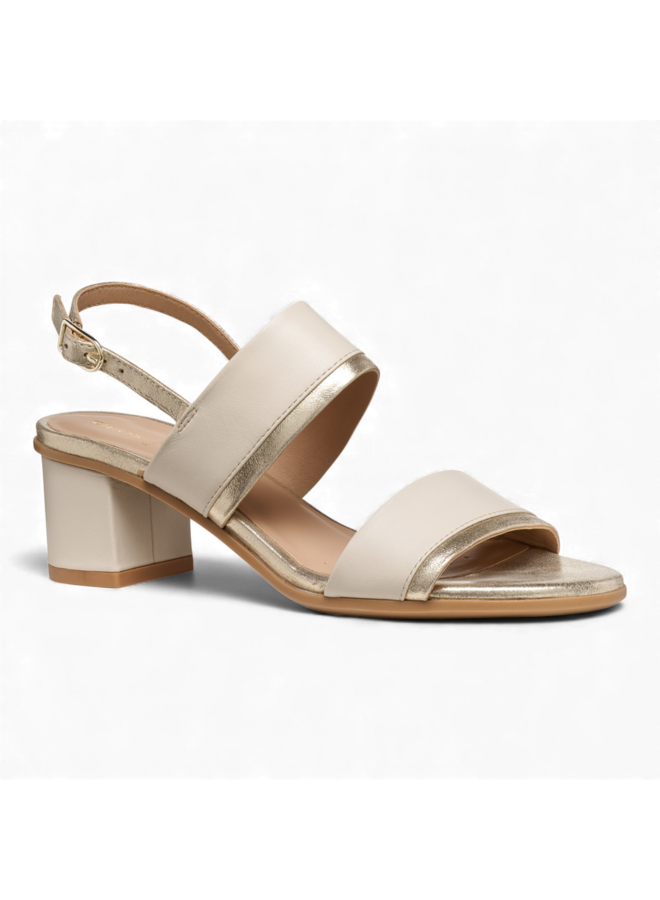 Geox D65RXB Aurely Papyrus LT Gold Sandals Woman