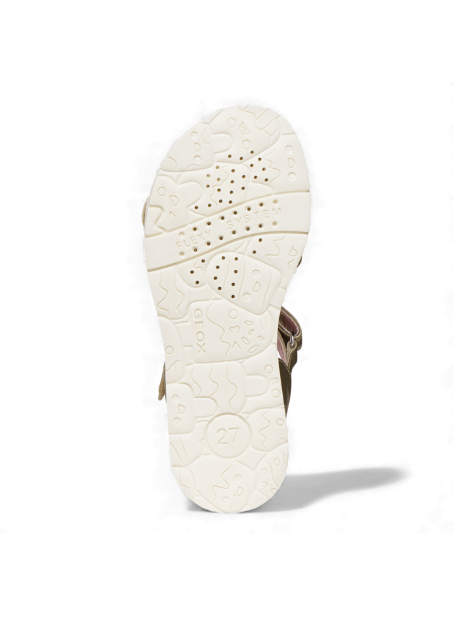 Geox J65P1D Sandal Joyfoot Girl Platinum Fuchsia