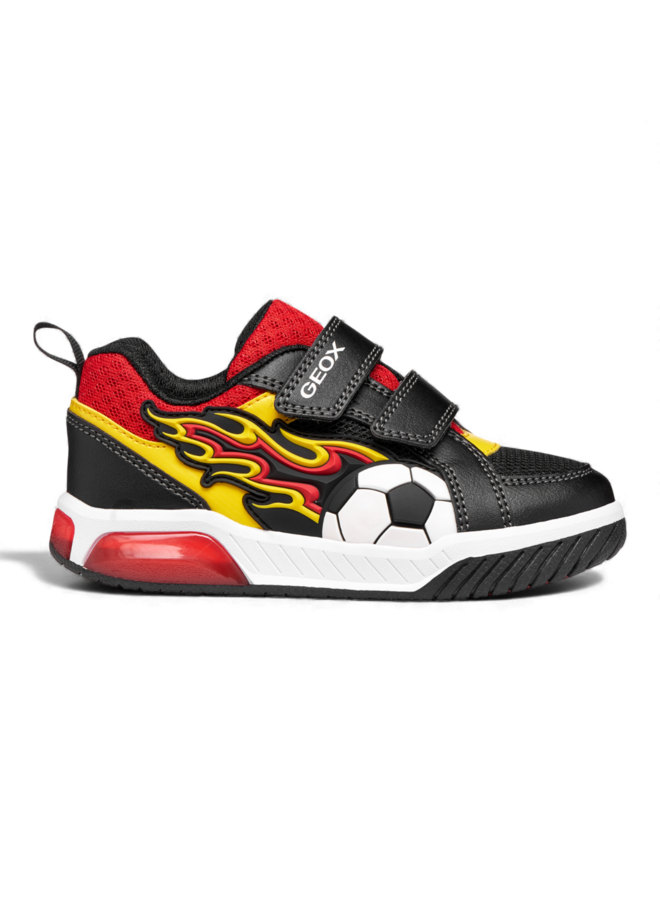 Geox J659CB Black Yellow Boy Sneakers