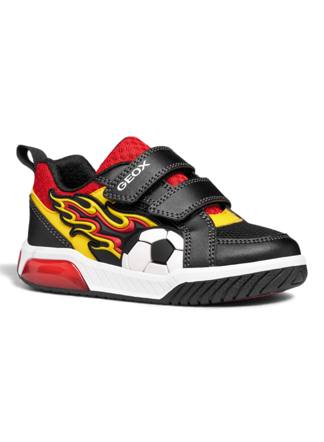 Geox J659CB Black Yellow Boy Sneakers