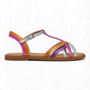 Geox J6535C Sandal Girl Karly Fuchsia Silver