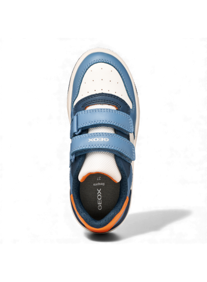 Geox J46LQA Washiba White Avio Boy Sneaker