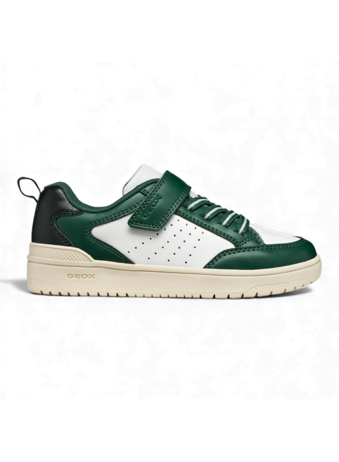 Geox J45LQA Washiba White Green Boy Sneaker