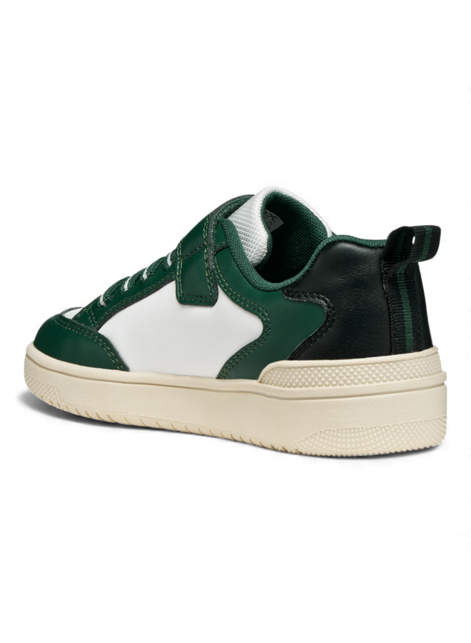 Geox J45LQA Washiba White Green Boy Sneaker