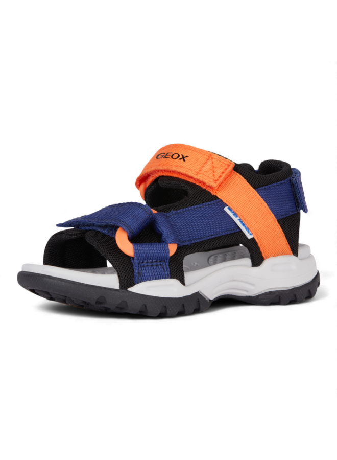 Geox J450RE Borealis Boy Sandals Navy Orange