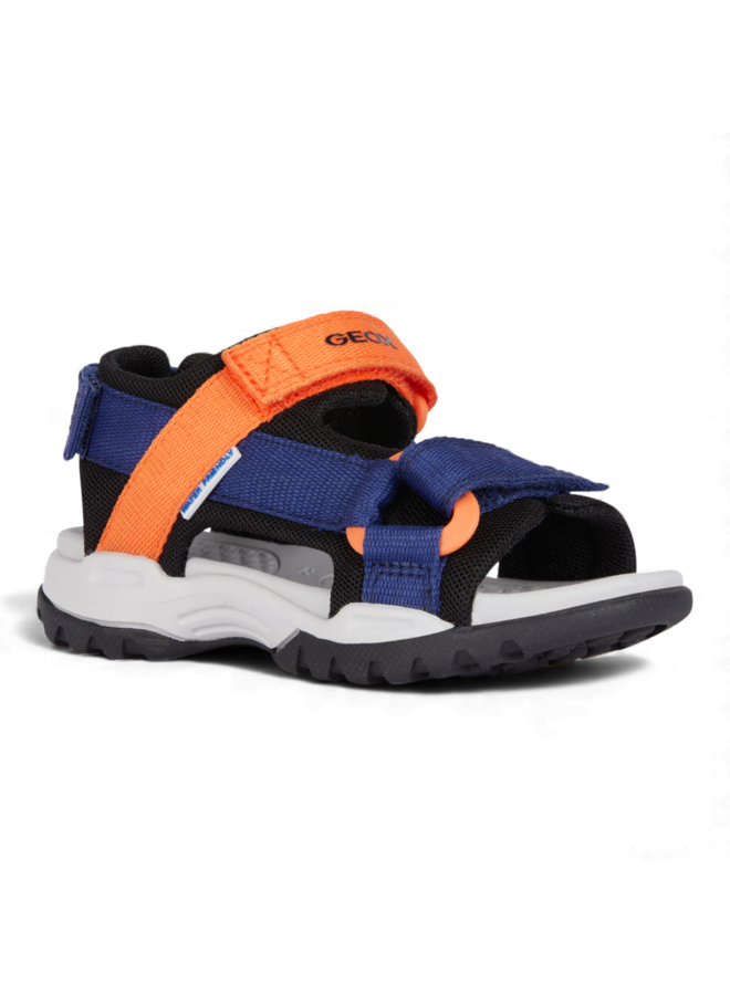 Geox J450RE Borealis Boy Sandals Navy Orange