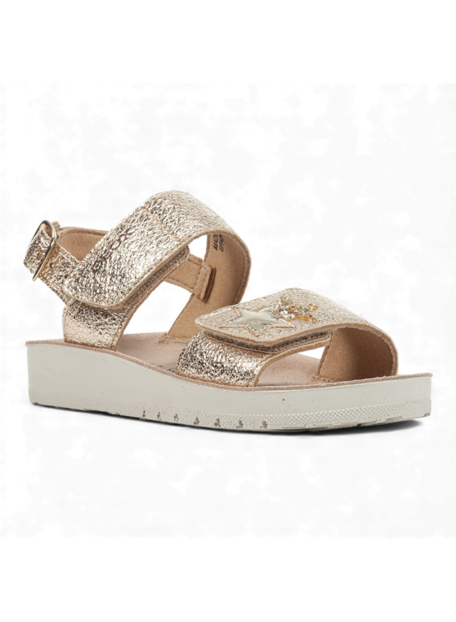 Geox J15EAA Sandal Costarei GI Metal Gold