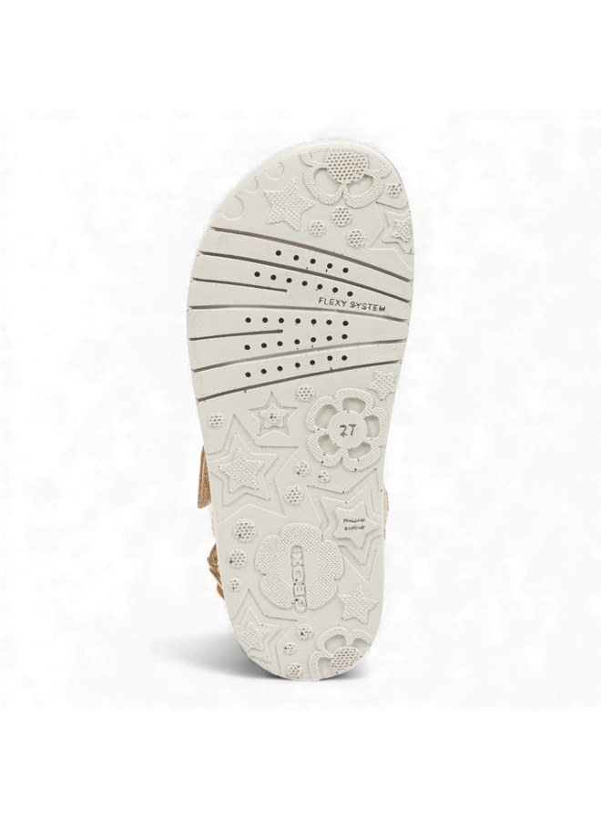 Geox J15EAA Sandal Costarei GI Metal Gold